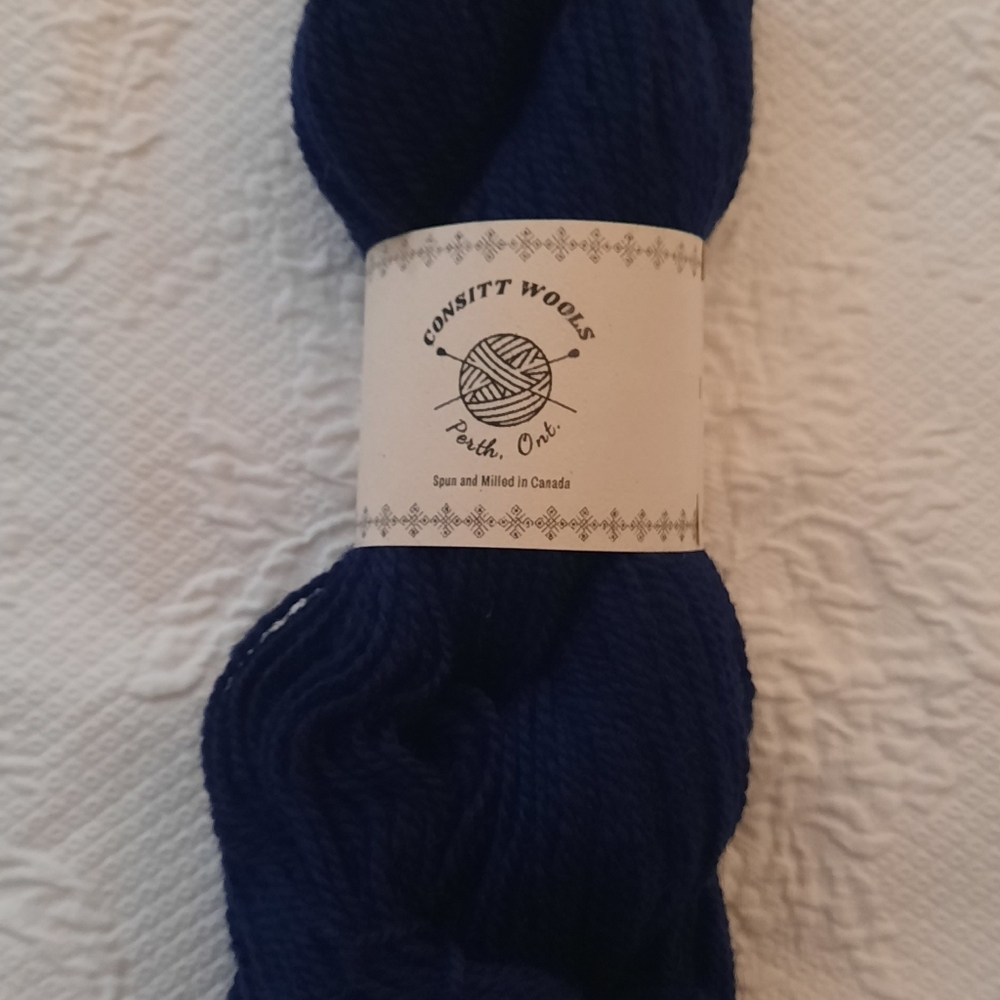 CONSITT WOOLS 2ply Lt Worsted 100% WOOL Spun Dyed Milled in CANADA Iconic Colors